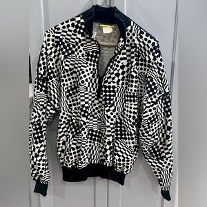 Hot Chillys Geometric Black and White Print Women's Jacket